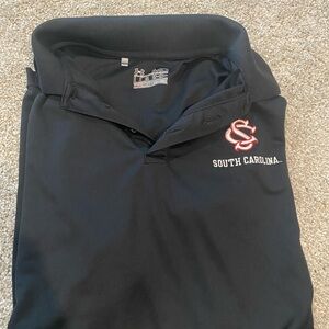 South Carolina Gamecocks Under Armour Black Polo